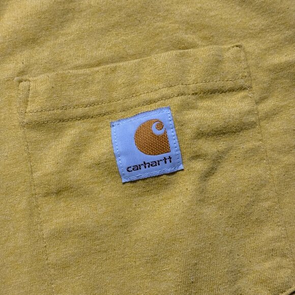 Carhartt Men's Long Sleeve Pocket Shirt - Yellow - Picture 3 of 6